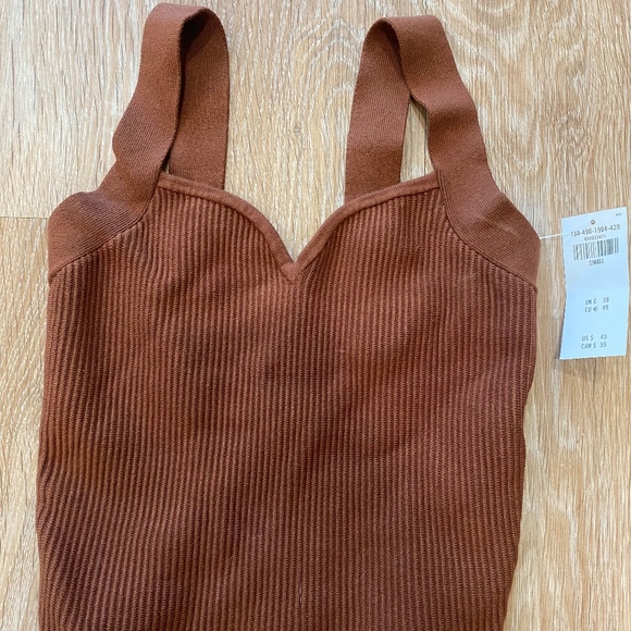 Abercrombie & Fitch Ribbed Brown Tank Top - Picture 1 of 3